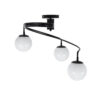 LEDTM® SELINA 01089 Μοντέρνο Φωτιστικό Οροφής με Ντουί 3 x E27 AC 220-240V IP20 - Μαύρο & Λευκό - Μ60 x Π60 x Υ45cm - Image 2