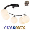 LEDTM® SELINA 01090 Μοντέρνο Φωτιστικό Οροφής με Ντουί 5 x E27 AC 220-240V IP20 - Μαύρο & Λευκό - Μ63 x Π63 x Υ47cm - Image 3