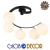 LEDTM® SELINA 01090 Μοντέρνο Φωτιστικό Οροφής με Ντουί 5 x E27 AC 220-240V IP20 - Μαύρο & Λευκό - Μ63 x Π63 x Υ47cm - Image 4