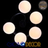 LEDTM® SELINA 01090 Μοντέρνο Φωτιστικό Οροφής με Ντουί 5 x E27 AC 220-240V IP20 - Μαύρο & Λευκό - Μ63 x Π63 x Υ47cm - Image 7