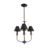 LEDTM® LIMI 01091 Vintage Κρεμαστό Φωτιστικό Οροφής με Ντουί 3 x E14 AC 220-240V IP20 - Μαύρο & Χρυσό - Μ55 x Π55 x Υ55cm - Image 4