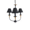LEDTM® LIMI 01091 Vintage Κρεμαστό Φωτιστικό Οροφής με Ντουί 3 x E14 AC 220-240V IP20 - Μαύρο & Χρυσό - Μ55 x Π55 x Υ55cm - Image 5