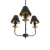 LEDTM® LIMI 01091 Vintage Κρεμαστό Φωτιστικό Οροφής με Ντουί 3 x E14 AC 220-240V IP20 - Μαύρο & Χρυσό - Μ55 x Π55 x Υ55cm - Image 6