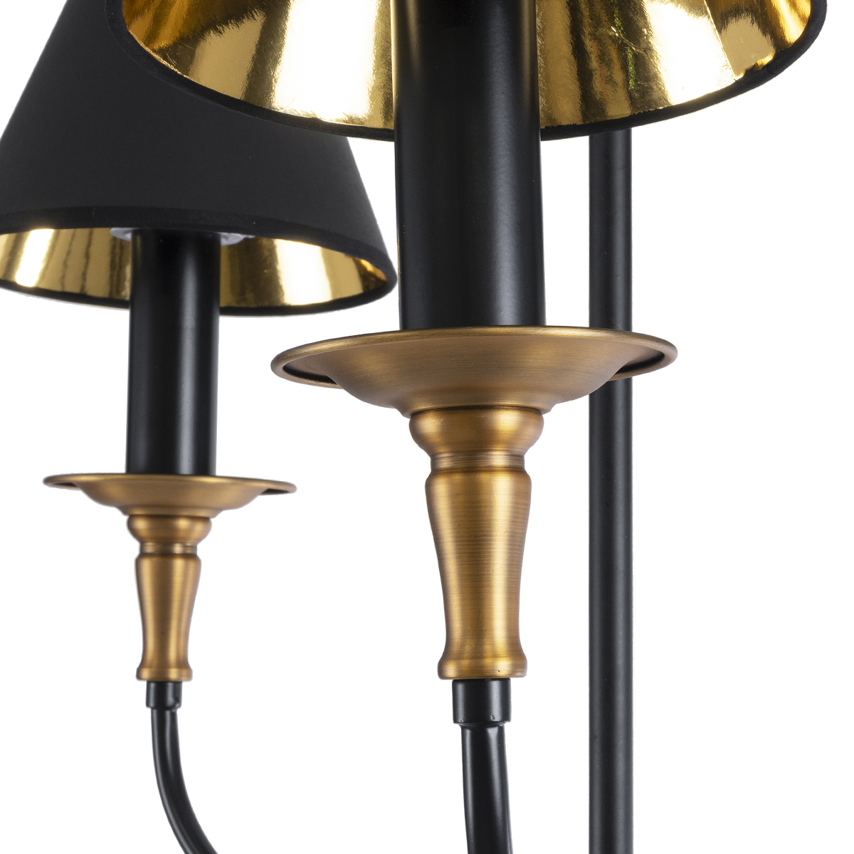 LEDTM® LIMI 01091 Vintage Κρεμαστό Φωτιστικό Οροφής με Ντουί 3 x E14 AC 220-240V IP20 - Μαύρο & Χρυσό - Μ55 x Π55 x Υ55cm - Image 9