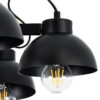 LEDTM® OLD SCHOOL 01094 Μοντέρνο Φωτιστικό Οροφής με Ντουί 6 x E27 AC 220-240V IP20 - Μαύρο & Μπεζ - Μ75 x Π75 x Υ40cm - Image 7