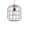 LEDTM® PARROT 01099 Μοντέρνο Κρεμαστό Φωτιστικό Οροφής με Ντουί 1 x E27 AC 220-240V IP20 - Μαύρο - Μ28 x Π28 x Υ30cm - Image 2