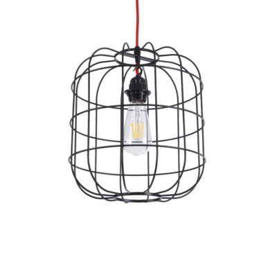 Alternative view of LEDTM® PARROT 01099 Μοντέρνο Κρεμαστό Φωτιστικό Οροφής με Ντουί 1 x E27 AC 220-240V IP20 - Μαύρο - Μ28 x Π28 x Υ30cm