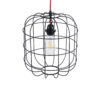 LEDTM® PARROT 01099 Μοντέρνο Κρεμαστό Φωτιστικό Οροφής με Ντουί 1 x E27 AC 220-240V IP20 - Μαύρο - Μ28 x Π28 x Υ30cm - Image 7