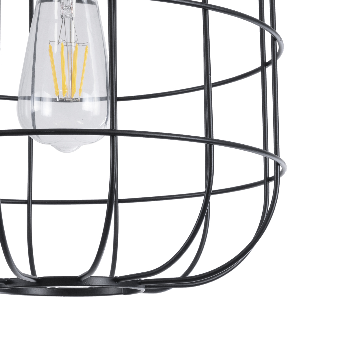 LEDTM® PARROT 01099 Μοντέρνο Κρεμαστό Φωτιστικό Οροφής με Ντουί 1 x E27 AC 220-240V IP20 - Μαύρο - Μ28 x Π28 x Υ30cm - Image 9