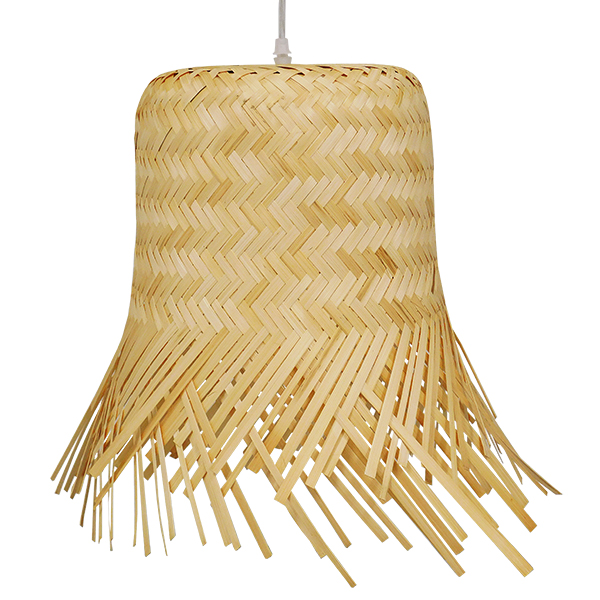 LEDTM® HAWAII 01103 Boho Κρεμαστό Φωτιστικό Οροφής με Ντουί 1 x E27 AC 220-240V IP20 - Μπεζ - Μ40 x Π40 x Y43cm - Image 4