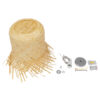 LEDTM® HAWAII 01103 Boho Κρεμαστό Φωτιστικό Οροφής με Ντουί 1 x E27 AC 220-240V IP20 - Μπεζ - Μ40 x Π40 x Y43cm - Image 7