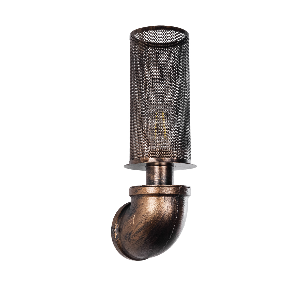 LEDTM® RAZA 01105 Vintage Φωτιστικό Τοίχου - Απλίκα με Ντουί 1 x E27 AC 220-240V IP20 - Χάλκινο - Μ13 x Π12 x Υ38cm - Image 2