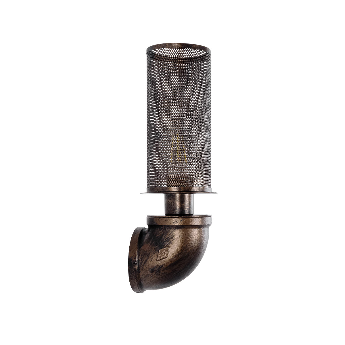 LEDTM® RAZA 01105 Vintage Φωτιστικό Τοίχου - Απλίκα με Ντουί 1 x E27 AC 220-240V IP20 - Χάλκινο - Μ13 x Π12 x Υ38cm - Image 5