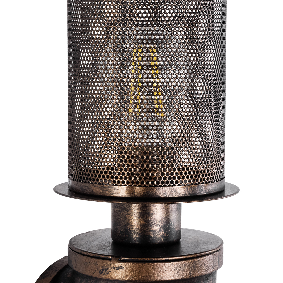 LEDTM® RAZA 01105 Vintage Φωτιστικό Τοίχου - Απλίκα με Ντουί 1 x E27 AC 220-240V IP20 - Χάλκινο - Μ13 x Π12 x Υ38cm - Image 6