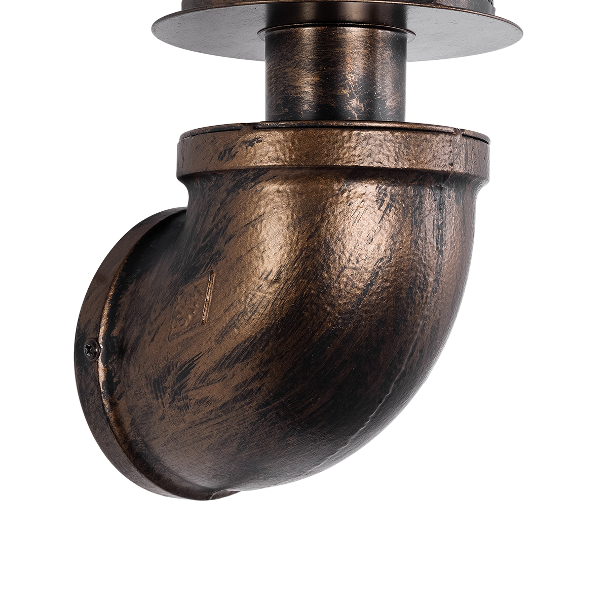 LEDTM® RAZA 01105 Vintage Φωτιστικό Τοίχου - Απλίκα με Ντουί 1 x E27 AC 220-240V IP20 - Χάλκινο - Μ13 x Π12 x Υ38cm - Image 7