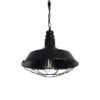 LEDTM® CRANE 01109 Vintage Κρεμαστό Φωτιστικό Οροφής με Ντουί 1 x E27 AC 220-240V IP20 - Μαύρο & Μπεζ - Μ36 x Π36 x Υ30cm - Image 2