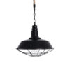LEDTM® CRANE 01109 Vintage Κρεμαστό Φωτιστικό Οροφής με Ντουί 1 x E27 AC 220-240V IP20 - Μαύρο & Μπεζ - Μ36 x Π36 x Υ30cm - Image 5