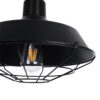 LEDTM® CRANE 01109 Vintage Κρεμαστό Φωτιστικό Οροφής με Ντουί 1 x E27 AC 220-240V IP20 - Μαύρο & Μπεζ - Μ36 x Π36 x Υ30cm - Image 9