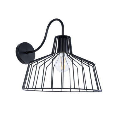 Alternative view of LEDTM® TRIUMPH 01117 Vintage Φωτιστικό Τοίχου - Απλίκα με Ντουί 1 x E27 AC 220-240V IP20 - Μαύρο - Μ30 x Π36 x Υ30cm