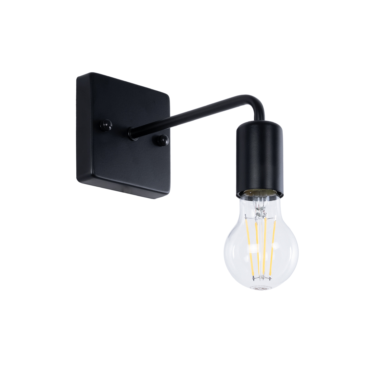 LEDTM® MISSAM 01119 Μοντέρνο Φωτιστικό Τοίχου - Απλίκα με Ντουί 1 x E27 AC 220-240V IP20 - Μαύρο - Μ14 x Π20 x Υ10cm - Image 2