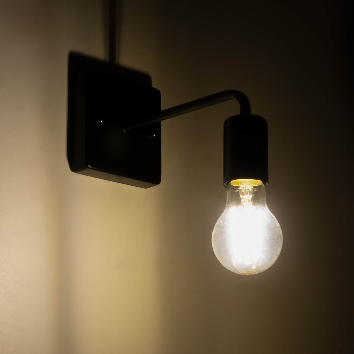 LEDTM® MISSAM 01119 Μοντέρνο Φωτιστικό Τοίχου - Απλίκα με Ντουί 1 x E27 AC 220-240V IP20 - Μαύρο - Μ14 x Π20 x Υ10cm - Image 3