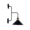 LEDTM® MAGEOR 01120 Vintage Φωτιστικό Τοίχου - Απλίκα με Ντουί 1 x E27 AC 220-240V IP20 - Μαύρο & Χρυσό - Μ22 x Π30 x Υ40cm - Image 5