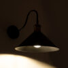 LEDTM® ANBET 01121 Vintage Φωτιστικό Τοίχου - Απλίκα με Ντουί 1 x E27 AC 220-240V IP20 - Μαύρο & Χρυσό - Μ26 x Π38 x Υ27cm - Image 3