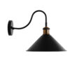 LEDTM® ANBET 01121 Vintage Φωτιστικό Τοίχου - Απλίκα με Ντουί 1 x E27 AC 220-240V IP20 - Μαύρο & Χρυσό - Μ26 x Π38 x Υ27cm - Image 5