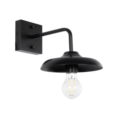 Alternative view of LEDTM® PHIA 01122 Vintage Φωτιστικό Τοίχου - Απλίκα με Ντουί 1 x E27 AC 220-240V IP20 - Μαύρο - Μ18.5 x Π29 x Υ18cm