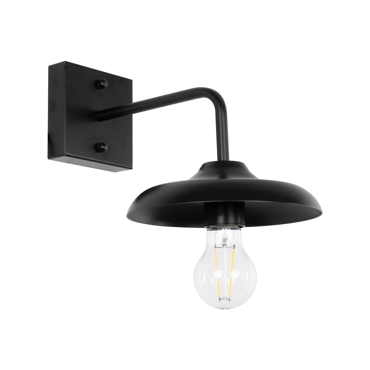 LEDTM® PHIA 01122 Vintage Φωτιστικό Τοίχου - Απλίκα με Ντουί 1 x E27 AC 220-240V IP20 - Μαύρο - Μ18.5 x Π29 x Υ18cm - Image 2