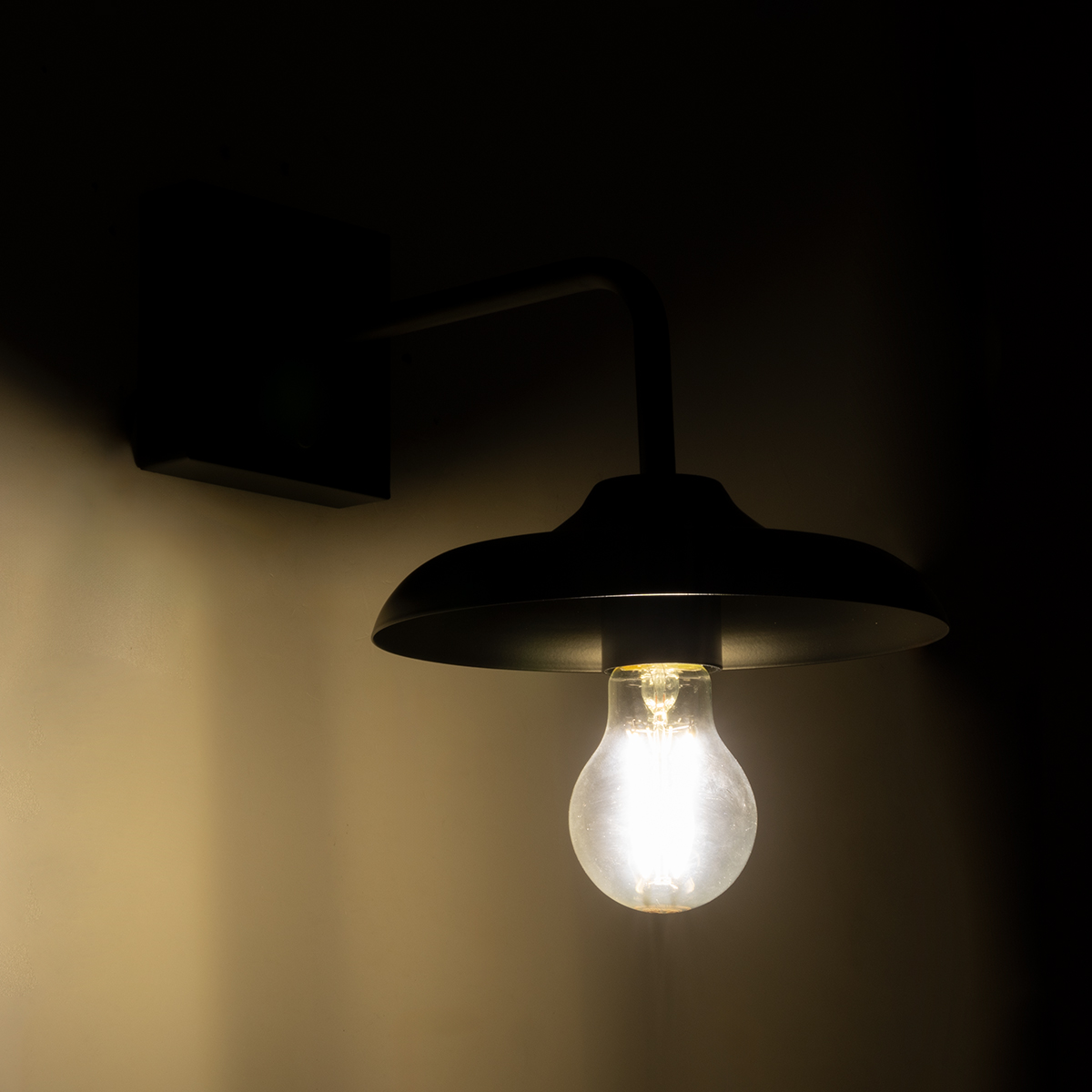 LEDTM® PHIA 01122 Vintage Φωτιστικό Τοίχου - Απλίκα με Ντουί 1 x E27 AC 220-240V IP20 - Μαύρο - Μ18.5 x Π29 x Υ18cm - Image 3
