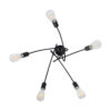 LEDTM® PAULELI 01127 Μοντέρνο Φωτιστικό Οροφής με Ντουί 5 x E27 AC 220-240V IP20 - Μαύρο - Μ76 x Π76 x Υ45cm - Image 6