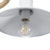 LEDTM® VINSA 01130 Boho Φωτιστικό Τοίχου - Απλίκα με Ντουί 1 x E27 AC 220-240V IP20 - Λευκό & Μπεζ - Μ37.5 x Π26.7 x Υ25cm - Image 6