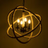 LEDTM® VITRUVIAN 01141 Boho Κρεμαστό Φωτιστικό Οροφής με Ντουί 4 x E14 AC 220-240V IP20 - Μαύρο & Μπεζ - Μ53 x Π53 x Υ53cm - Image 3