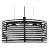 LEDTM® KEVIA 01150 Μοντέρνο Κρεμαστό Φωτιστικό Οροφής με Ντουί 3 x E27 AC 220-240V IP20 - Μαύρο & Λευκό - Μ40 x Π40 x Υ17.5cm - Image 3