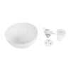 LEDTM® SERENIA 01152 Μοντέρνο Κρεμαστό Φωτιστικό Οροφής με Ντουί 1 x E27 AC 220-240V IP20 - Λευκό - Μ40 x Π40 x Υ20cm - Image 12