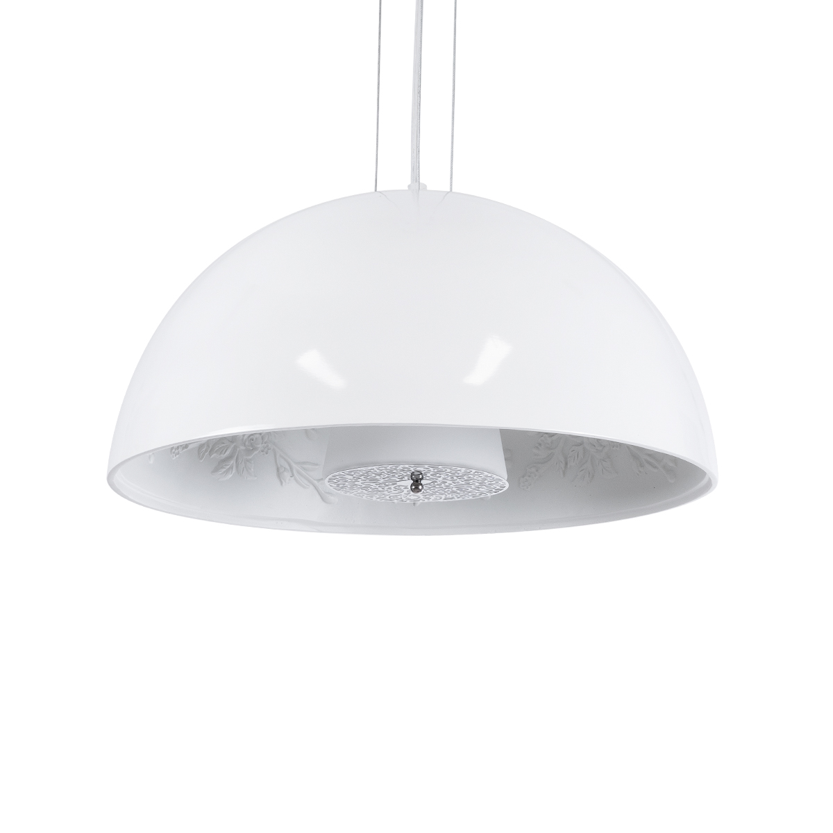 LEDTM® SERENIA 01152 Μοντέρνο Κρεμαστό Φωτιστικό Οροφής με Ντουί 1 x E27 AC 220-240V IP20 - Λευκό - Μ40 x Π40 x Υ20cm - Image 2