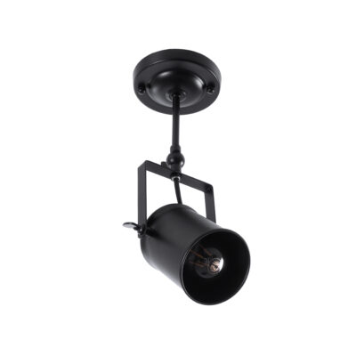 Alternative view of LEDTM® HOLLYWOOD 01153 Vintage Φωτιστικό Οροφής με Ντουί 1 x E27 AC 220-240V IP20 - Μαύρο - Μ8.5 x Π8.5 x Υ35cm