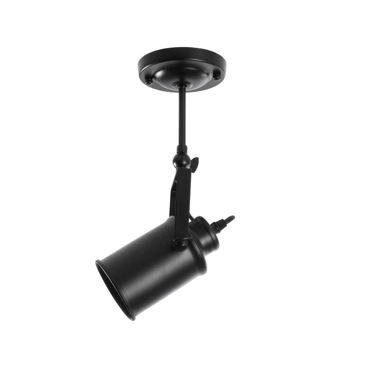 LEDTM® HOLLYWOOD 01153 Vintage Φωτιστικό Οροφής με Ντουί 1 x E27 AC 220-240V IP20 - Μαύρο - Μ8.5 x Π8.5 x Υ35cm - Image 6