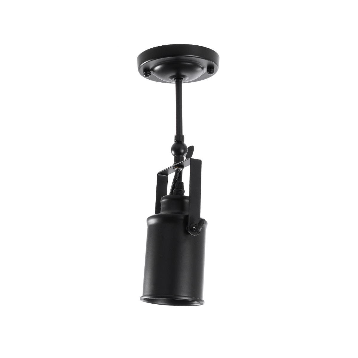 LEDTM® HOLLYWOOD 01153 Vintage Φωτιστικό Οροφής με Ντουί 1 x E27 AC 220-240V IP20 - Μαύρο - Μ8.5 x Π8.5 x Υ35cm - Image 7