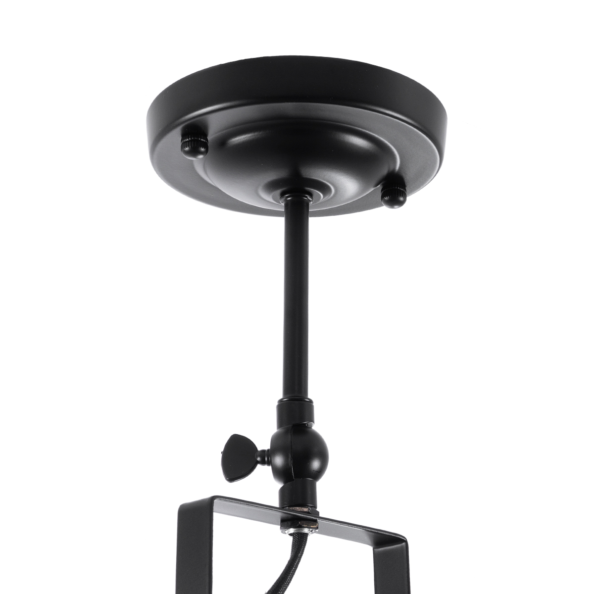 LEDTM® HOLLYWOOD 01153 Vintage Φωτιστικό Οροφής με Ντουί 1 x E27 AC 220-240V IP20 - Μαύρο - Μ8.5 x Π8.5 x Υ35cm - Image 9