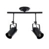 LEDTM® HOLLYWOOD 01154 Vintage Φωτιστικό Οροφής με Ντουί 2 x E27 AC 220-240V IP20 - Μαύρο - Μ45 x Π15 x Υ40cm - Image 2