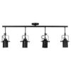 LEDTM® HOLLYWOOD 01156 Vintage Φωτιστικό Οροφής με Ντουί 4 x E27 AC 220-240V IP20 - Μαύρο - Μ110 x Π13 x Υ38cm - Image 3