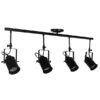 LEDTM® HOLLYWOOD 01156 Vintage Φωτιστικό Οροφής με Ντουί 4 x E27 AC 220-240V IP20 - Μαύρο - Μ110 x Π13 x Υ38cm - Image 4