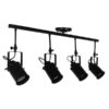 LEDTM® HOLLYWOOD 01156 Vintage Φωτιστικό Οροφής με Ντουί 4 x E27 AC 220-240V IP20 - Μαύρο - Μ110 x Π13 x Υ38cm - Image 5