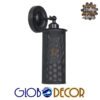 LEDTM® HOLVIA 01160 Vintage Φωτιστικό Τοίχου - Απλίκα με Ντουί 1 x E27 AC 220-240V IP20 - Μαύρο - Μ16 x Π12 x Υ34cm