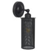 LEDTM® HOLVIA 01160 Vintage Φωτιστικό Τοίχου - Απλίκα με Ντουί 1 x E27 AC 220-240V IP20 - Μαύρο - Μ16 x Π12 x Υ34cm - Image 2