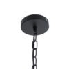 LEDTM® HELIX 01164 Vintage Κρεμαστό Φωτιστικό Οροφής με Ντουί 5 x E27 AC 220-240V IP20 - Μαύρο - Μ46 x Π46 x Υ13cm - Image 9