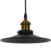 LEDTM® CARAVEL 01167 Vintage Κρεμαστό Φωτιστικό Οροφής με Ντουί 1 x E27 AC 220-240V IP20 - Μαύρο & Χρυσό - Μ22 x Π22 x Υ13cm - Image 3