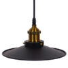 LEDTM® CARAVEL 01167 Vintage Κρεμαστό Φωτιστικό Οροφής με Ντουί 1 x E27 AC 220-240V IP20 - Μαύρο & Χρυσό - Μ22 x Π22 x Υ13cm - Image 5